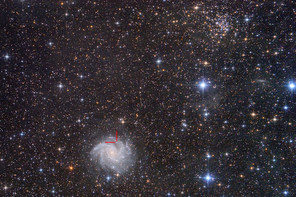 NGC6939とNGC6946の写真