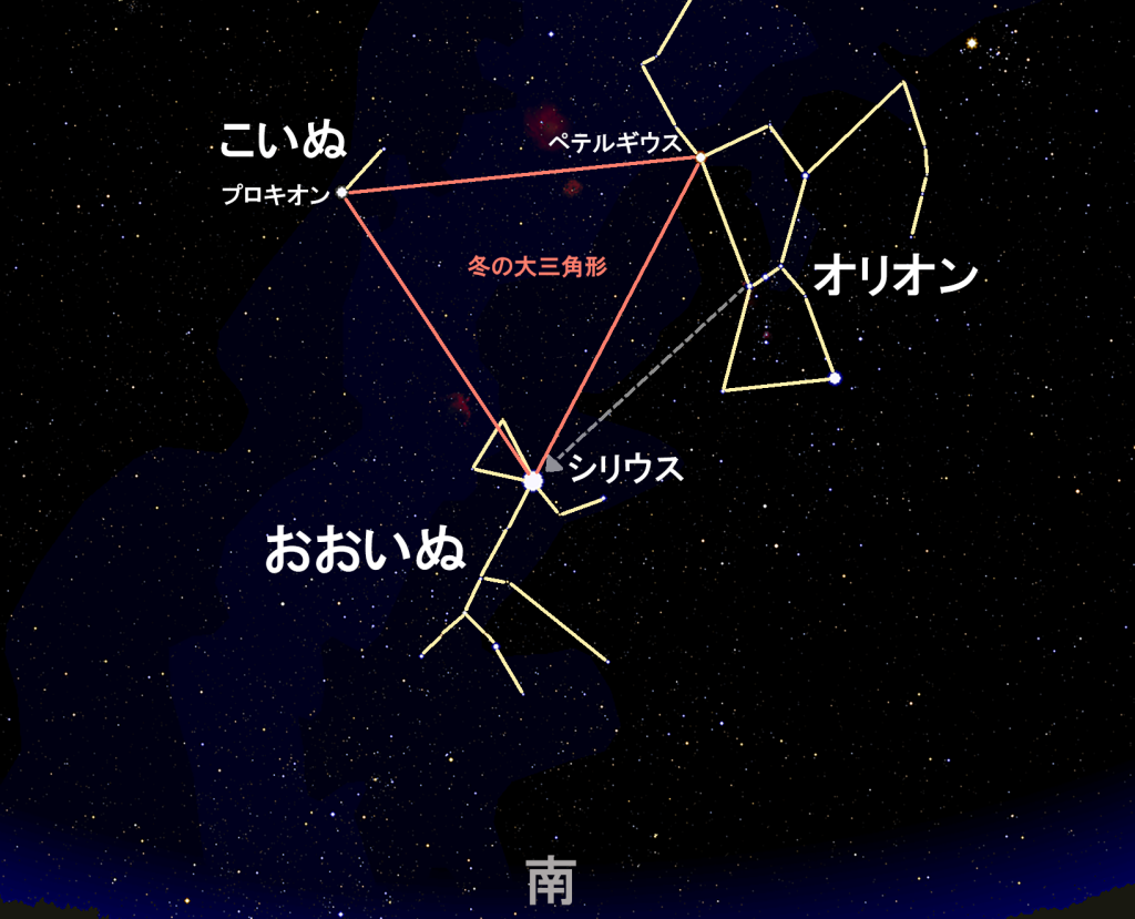 おおいぬ座 シリウスは全天で一番明るい星 ステラルーム