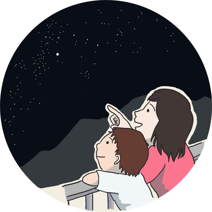 子どもの星空観察デビュー
