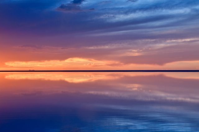 ブル―アワーの写真